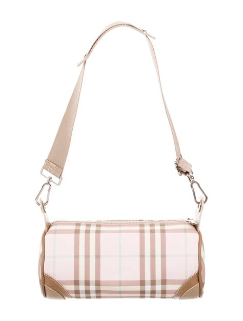 burberry handbag pink|burberry check shoulder bag.